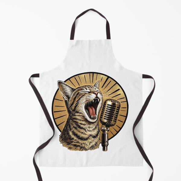 Item preview, Singer Cat Funny Graphic For Cat Lovers designed and sold by Thread&Fable.