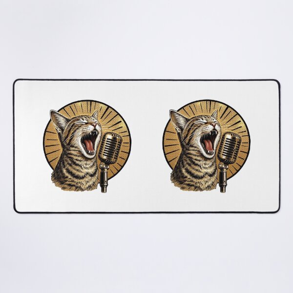 Item preview, Singer Cat Funny Graphic For Cat Lovers designed and sold by Thread&Fable.