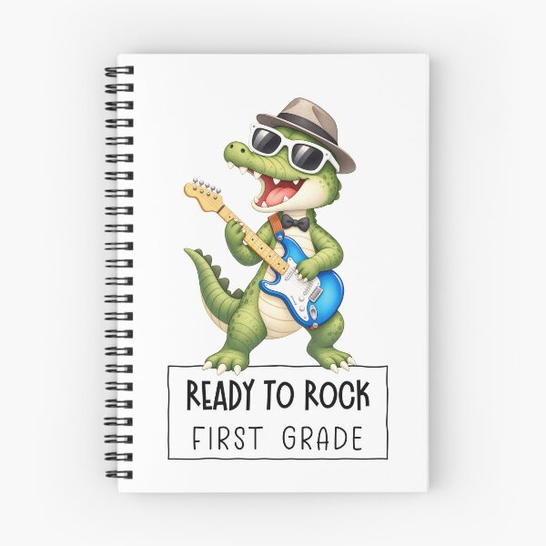 Item preview, Ready to Rock First Grade Crocodile Guitar designed and sold by Abenteuer Grundschule.