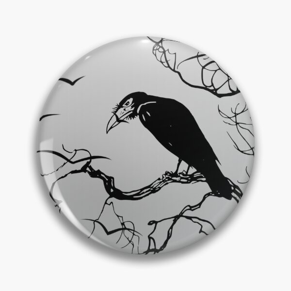 Item preview, Vulture overlooking the cemetery designed and sold by CursedButCute1.