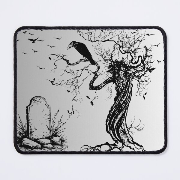 Item preview, Vulture overlooking the cemetery designed and sold by CursedButCute1.