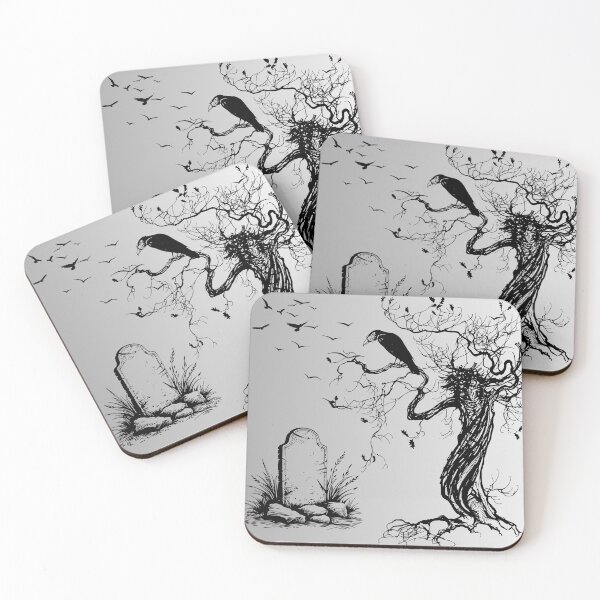 Item preview, Vulture overlooking the cemetery designed and sold by CursedButCute1.