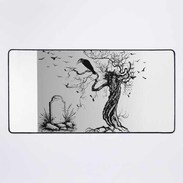 Item preview, Vulture overlooking the cemetery designed and sold by CursedButCute1.