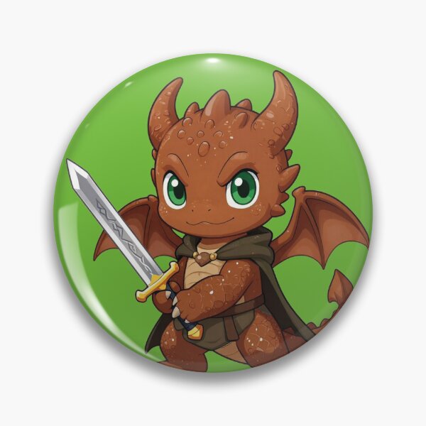 Item preview, Chibi Dragon Warrior Aragorn Fantasy Art designed and sold by WildArtIT.