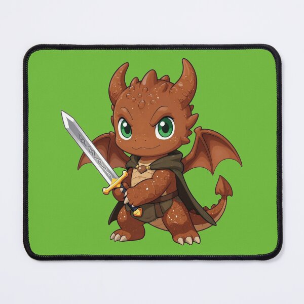 Item preview, Chibi Dragon Warrior Aragorn Fantasy Art designed and sold by WildArtIT.