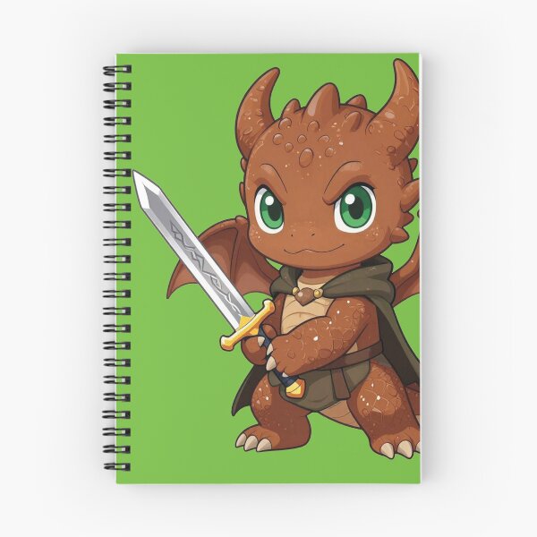 Artikelvorschau, Chibi-Drachenkrieger Aragorn Fantasy-Kunst entworfen und verkauft von WildArtIT.