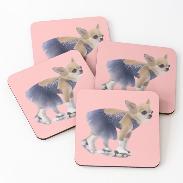 Item preview, Cute Chihuahua Ice Skating Meme Pop Culture Art for Animal Lovers designed and sold by MakersFolly.