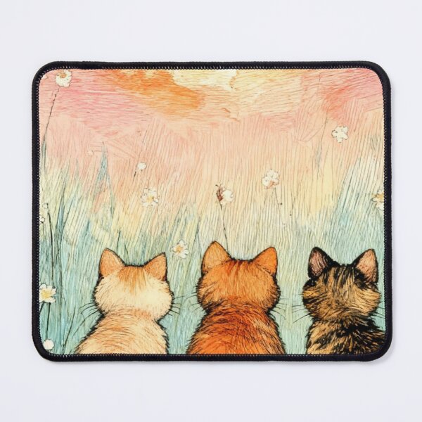 Item preview, Three cats watching the sun rise designed and sold by sid1802.