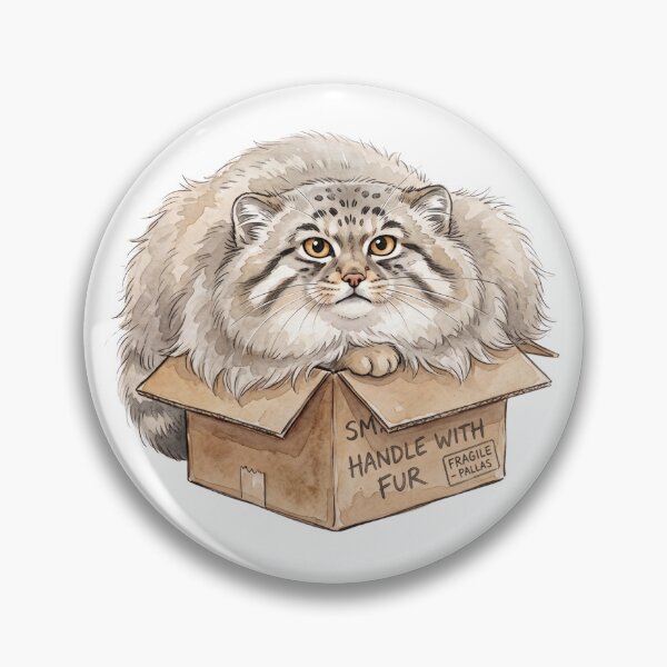Item preview, Handle With Fur Manul designed and sold by HelgaCraftery.