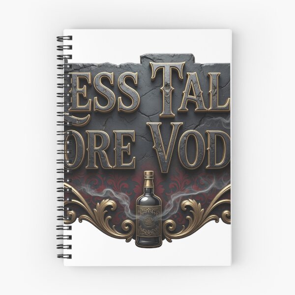 Item preview, Stylish LESS TALK MORE VODKA Print designed and sold by dazzlemakers.