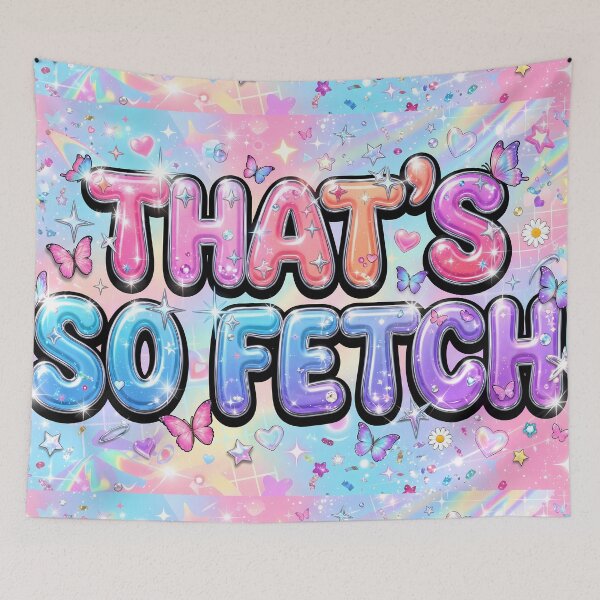 Item preview, Thats So Fetch Y2K Chrome Butterflies Art designed and sold by ART ATTACK ZONE.