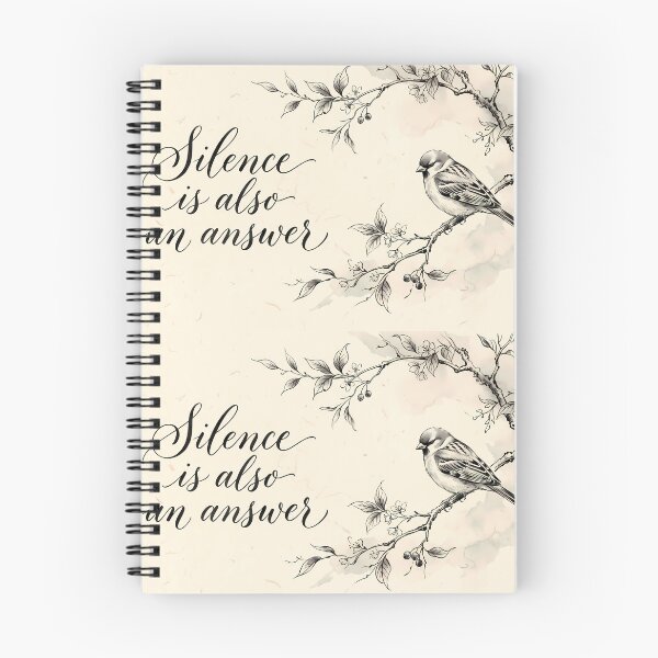 Item preview, Silence Is Also An Answer Quote Bird Retro designed and sold by ART ATTACK ZONE.
