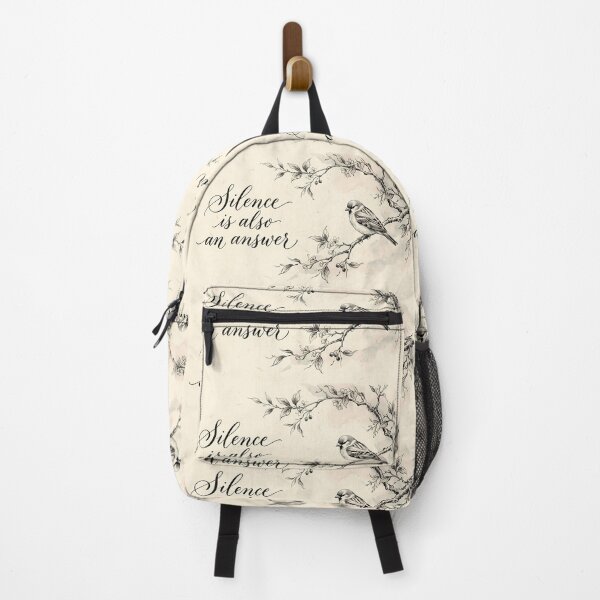 Item preview, Silence Is Also An Answer Quote Bird Retro designed and sold by ART ATTACK ZONE.