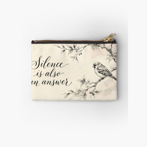 Item preview, Silence Is Also An Answer Quote Bird Retro designed and sold by ART ATTACK ZONE.