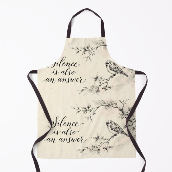 Item preview, Silence Is Also An Answer Quote Bird Retro designed and sold by ART ATTACK ZONE.