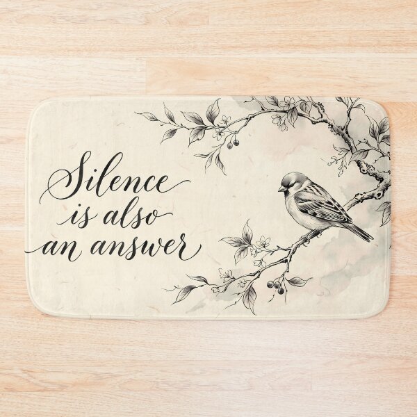Item preview, Silence Is Also An Answer Quote Bird Retro designed and sold by ART ATTACK ZONE.