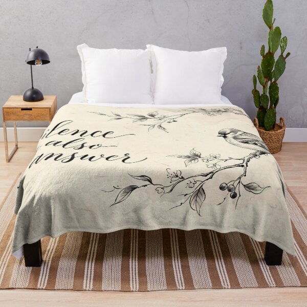 Item preview, Silence Is Also An Answer Quote Bird Retro designed and sold by ART ATTACK ZONE.