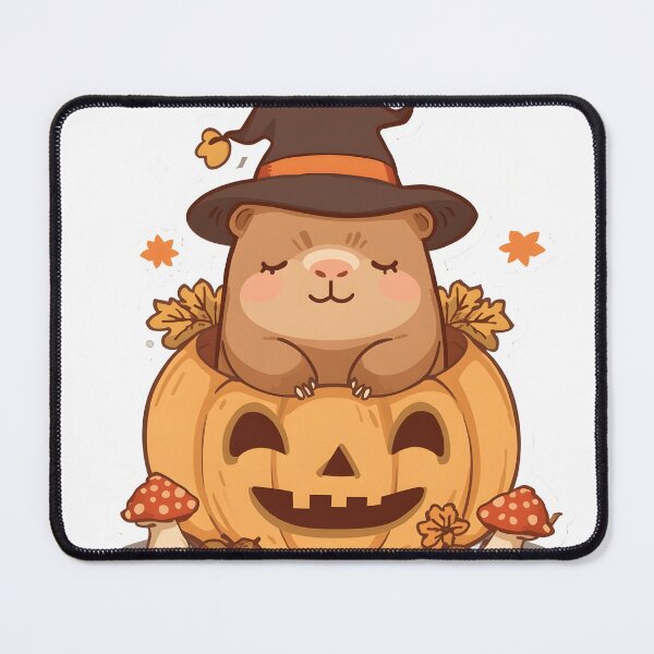 Item preview, Cute Kawaii Hamster Pumpkin Halloween T-Shirt – Cozy Fall Witch Hat designed and sold by ColorClouds.