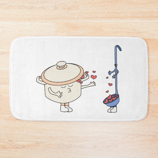 Item preview, Cute Groovy Pot and Ladle Love designed and sold by SvetlanaLiDesign.