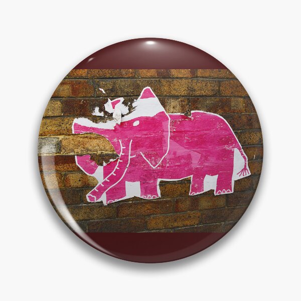 Item preview, Tattered Pink Elephant  designed and sold by Ethna Gillespie.