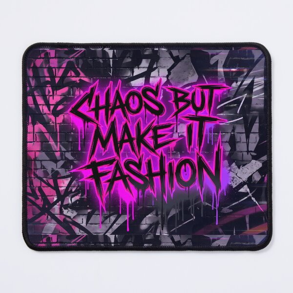 Item preview, Chaos But Make It Fashion Pink Black Art designed and sold by ART ATTACK ZONE.