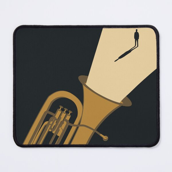 Item preview, Sound Into Light | Minimalist Tuba Art | Bauhaus Music Decor | Modern Brass Instrument Print designed and sold by Studio pod Burom.
