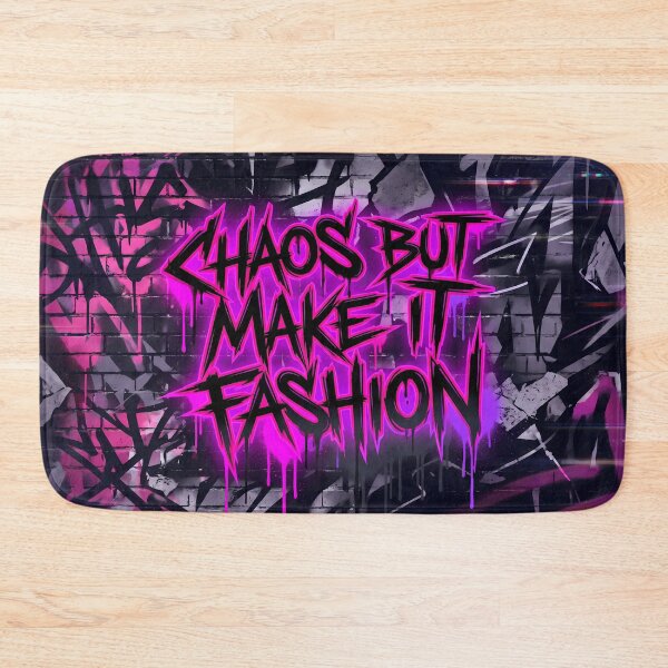 Item preview, Chaos But Make It Fashion Pink Black Art designed and sold by ART ATTACK ZONE.