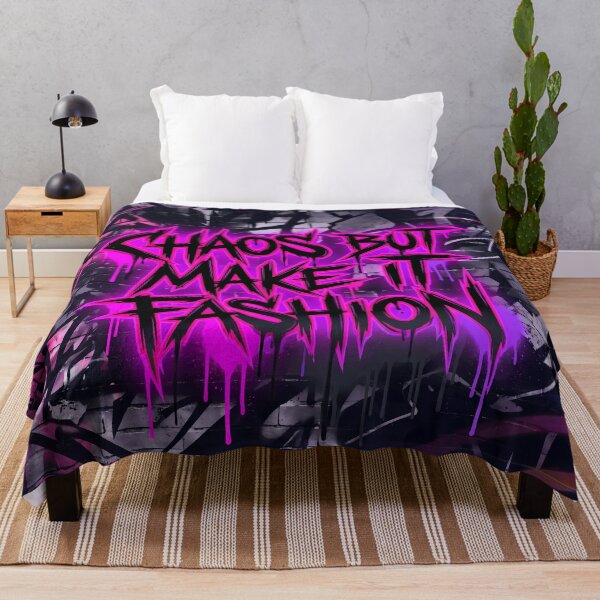 Item preview, Chaos But Make It Fashion Pink Black Art designed and sold by ART ATTACK ZONE.