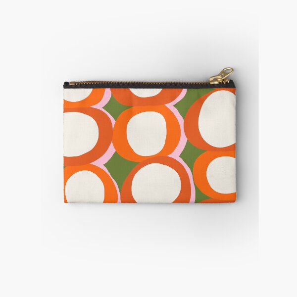 Item preview, Abstract Retro Geometric Circles in Burnt Orange and Olive Green designed and sold by Deutschic.