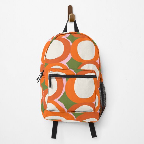 Item preview, Abstract Retro Geometric Circles in Burnt Orange and Olive Green designed and sold by Deutschic.