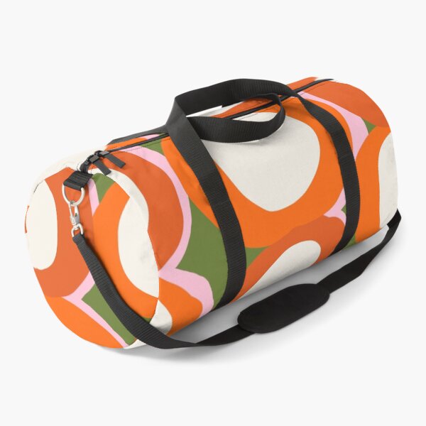 Item preview, Abstract Retro Geometric Circles in Burnt Orange and Olive Green designed and sold by Deutschic.
