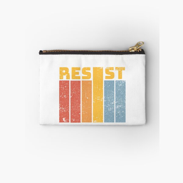 Item preview, Vintage Distressed Resist Retro Striped Protest designed and sold by drchzak.