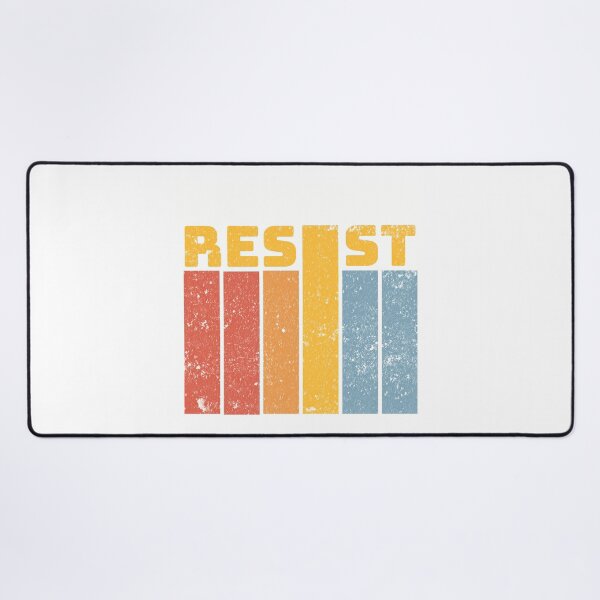 Item preview, Vintage Distressed Resist Retro Striped Protest designed and sold by drchzak.