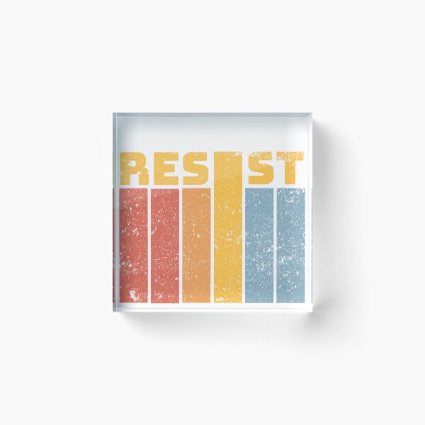 Item preview, Vintage Distressed Resist Retro Striped Protest designed and sold by drchzak.