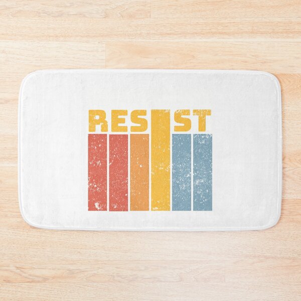 Item preview, Vintage Distressed Resist Retro Striped Protest designed and sold by drchzak.