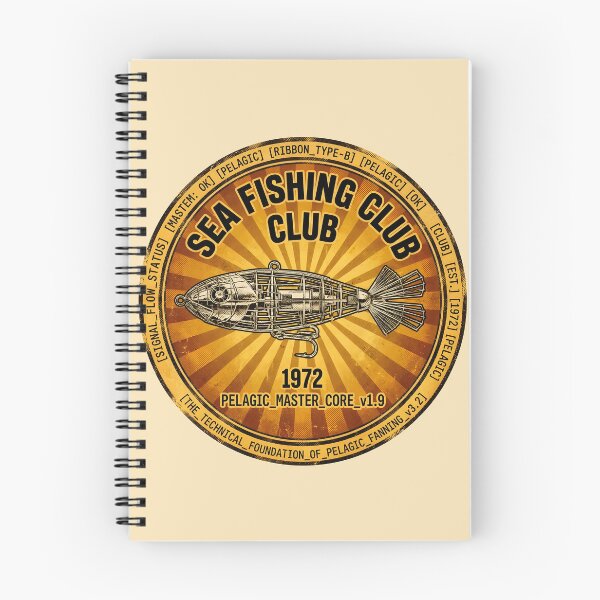 Item preview, Vintage 1970s Sea Fishing Club Lure Emblem designed and sold by ThirdShiftLab.
