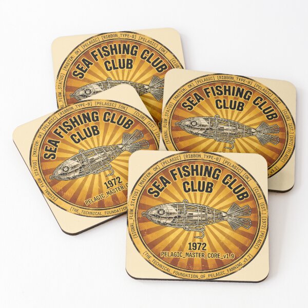 Item preview, Vintage 1970s Sea Fishing Club Lure Emblem designed and sold by ThirdShiftLab.