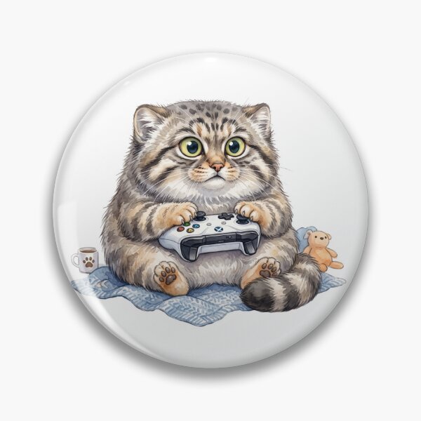 Item preview, Gamer Manul Energy designed and sold by HelgaCraftery.