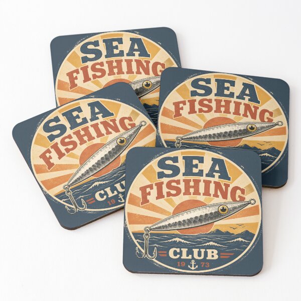 Item preview, Vintage 1970s Sea Fishing Club Lure Emblem v2 designed and sold by ThirdShiftLab.