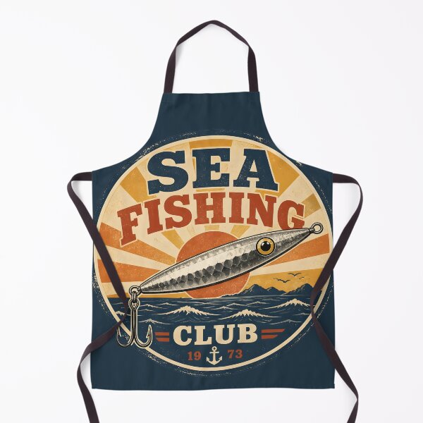 Item preview, Vintage 1970s Sea Fishing Club Lure Emblem v2 designed and sold by ThirdShiftLab.