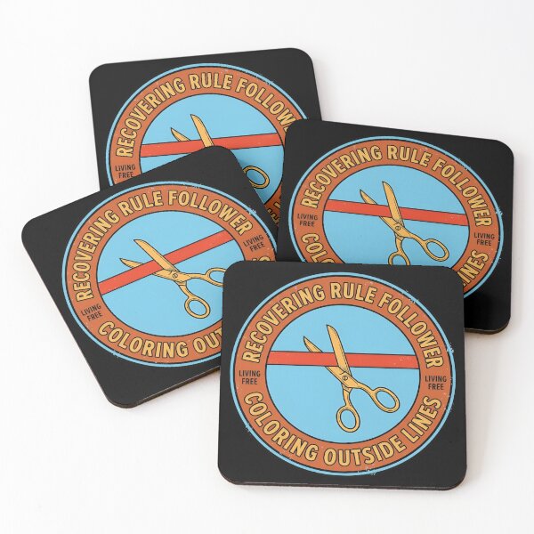 Item preview, Recovering Rule Follower Living Free Vintage Badge designed and sold by DuckOddity.
