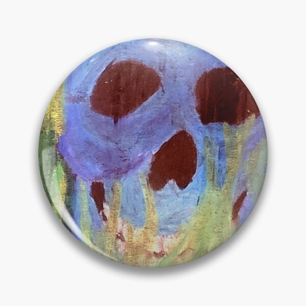 Item preview, Skele-Flames — Blue Skull and Green Flames designed and sold by LizzyPrittyArts.