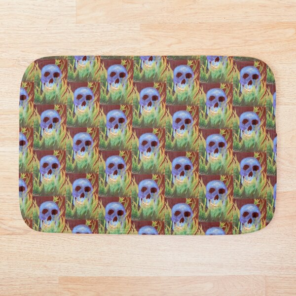 Item preview, Skele-Flames — Blue Skull and Green Flames designed and sold by LizzyPrittyArts.
