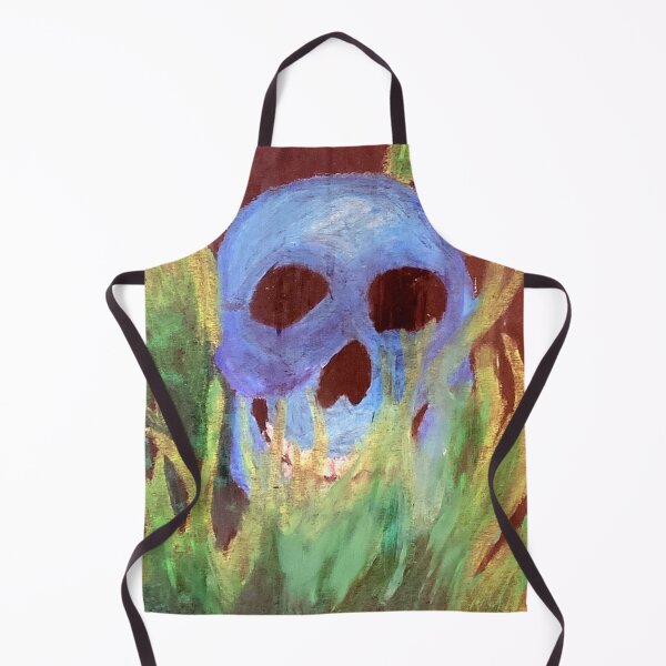 Item preview, Skele-Flames — Blue Skull and Green Flames designed and sold by LizzyPrittyArts.