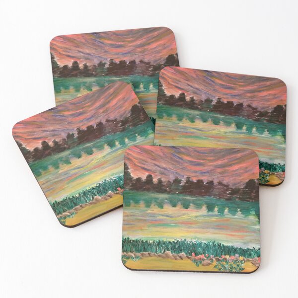 Item preview, Sunrise Season — Lakeside Sunrise Landscape designed and sold by LizzyPrittyArts.