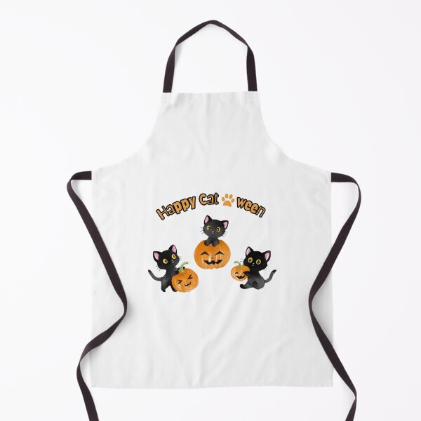 Item preview, Cute Black Cat with Jack-o-laterns designed and sold by CursedButCute1.