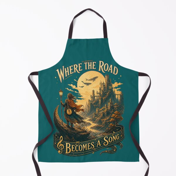Item preview, Where The Road Becomes A Song Fantasy Bard Landscape designed and sold by SVox.