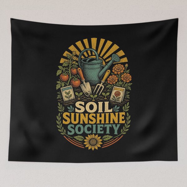 Item preview, Soil Sunshine Society Vintage Gardening designed and sold by Gustavo Navarro.