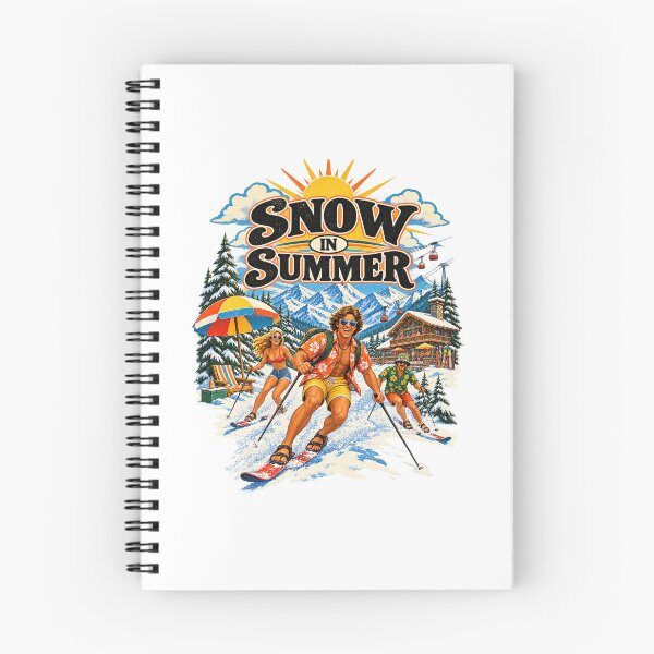 Item preview, Snow in Summer Vintage Ski Vacation Travel Poster designed and sold by urbinet.