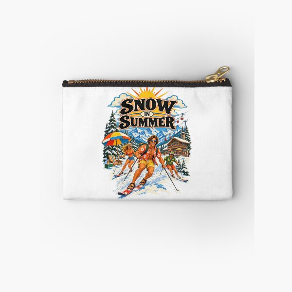 Item preview, Snow in Summer Vintage Ski Vacation Travel Poster designed and sold by urbinet.
